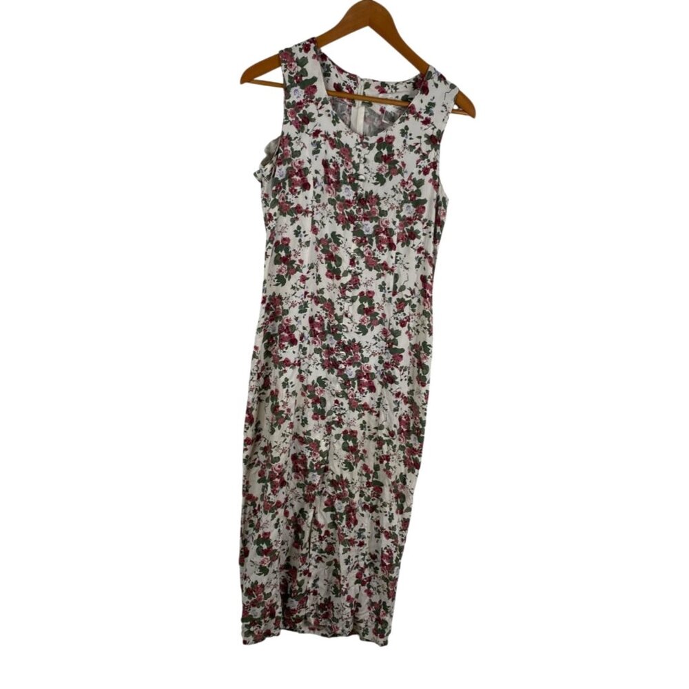Vtg Jennifer Eden Cottage Core Fairy Floral Boho Prairie Dress Multicolor Sz 14
